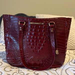 Brahmin Medium Asher Tote in Burgundy - Excellent Condition